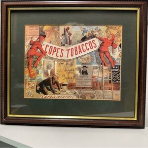 Vintage Cope's Tobaccos Framed 8x10 Art Print